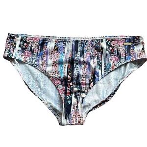 Sunseeker Australia Floral Microfibre Bikini Swim Bottom Sz 14 NWT